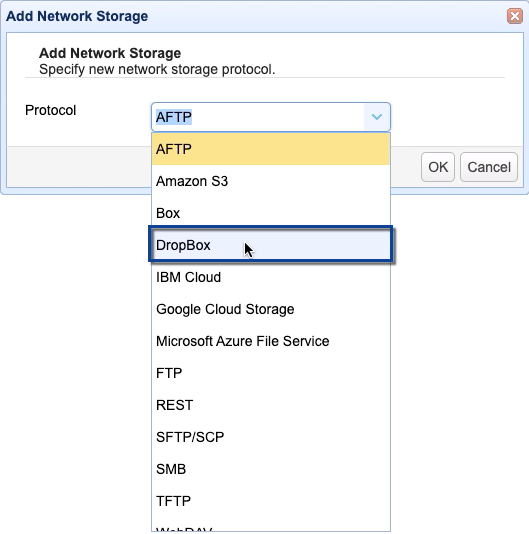 How To Use DropBox As Cloud Storage For Your MFT Server JSCAPE